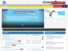 Tablet Screenshot of lpse.sulutprov.go.id